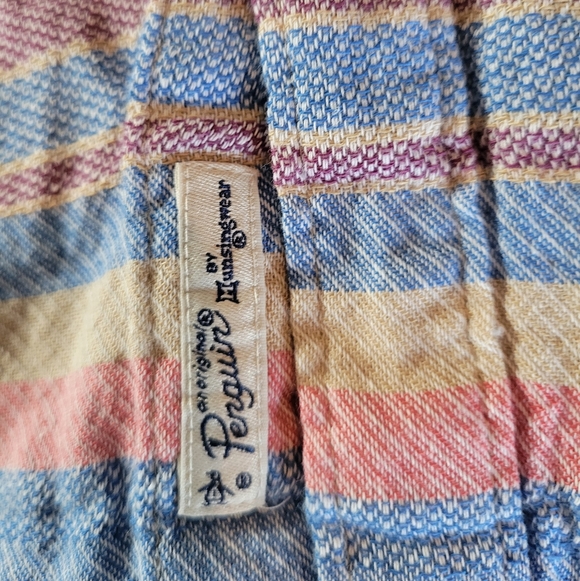 Original Pengiun Striped Short Sleeve Cotton Button Up Size Small - Picture 4 of 11